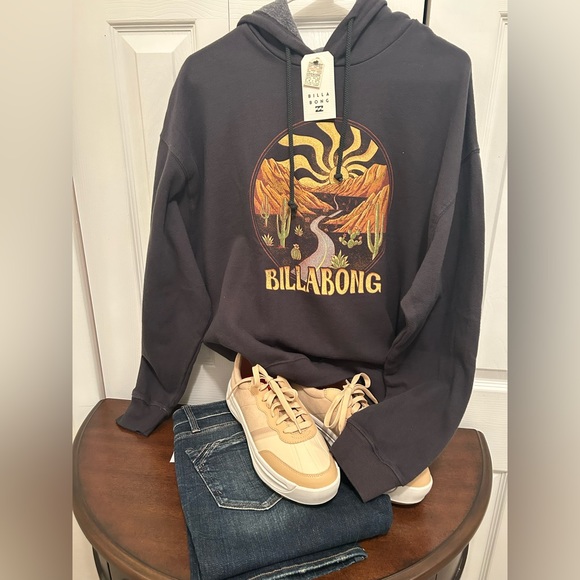 Billabong Tops - Billabong Ride In Hoodie women’s hoodie/sweatshirt Size small gray